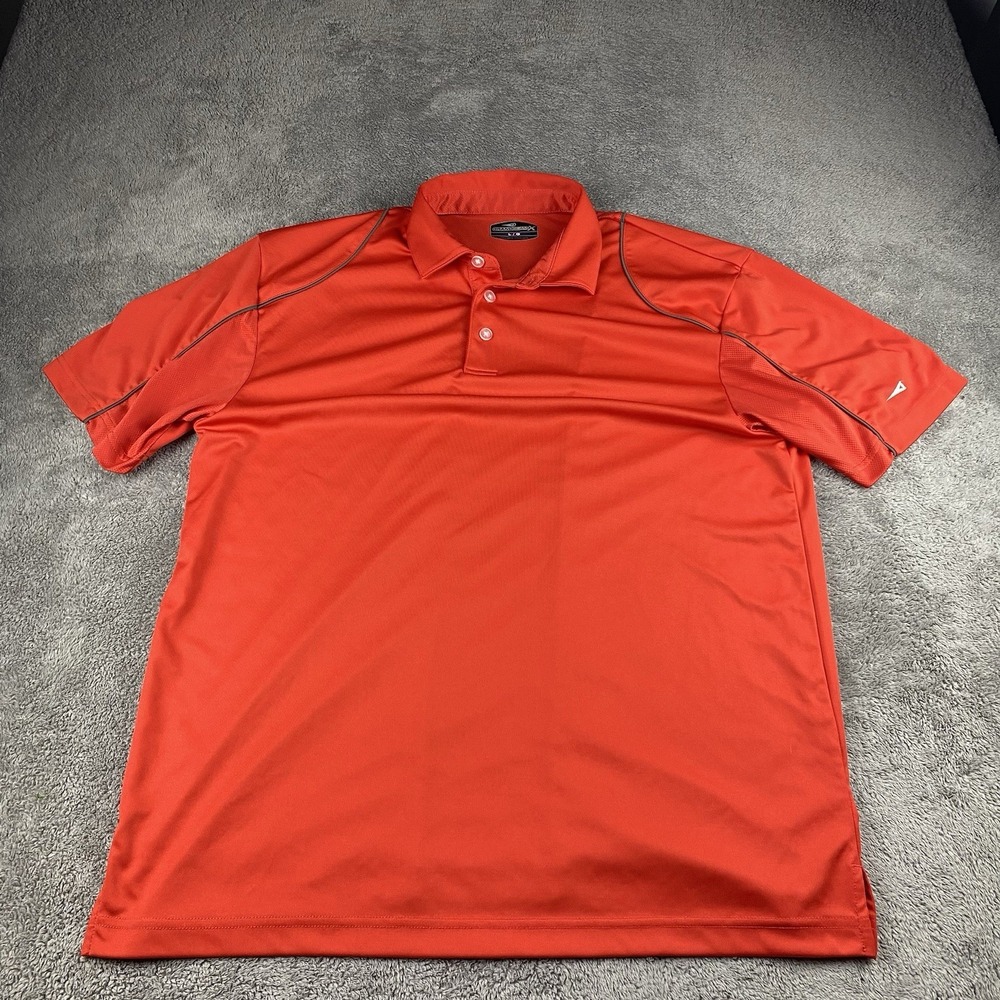 Grand Slam X Short Sleeve Polo Golf Shirt Mens Large Orange